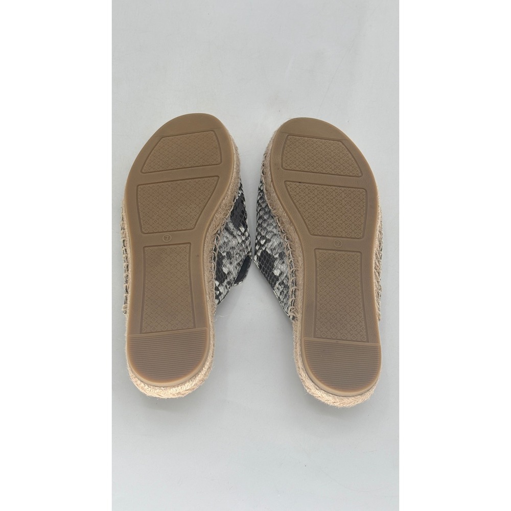 Tory Burch Mules Espadrille Python Embossed Leath… - image 4